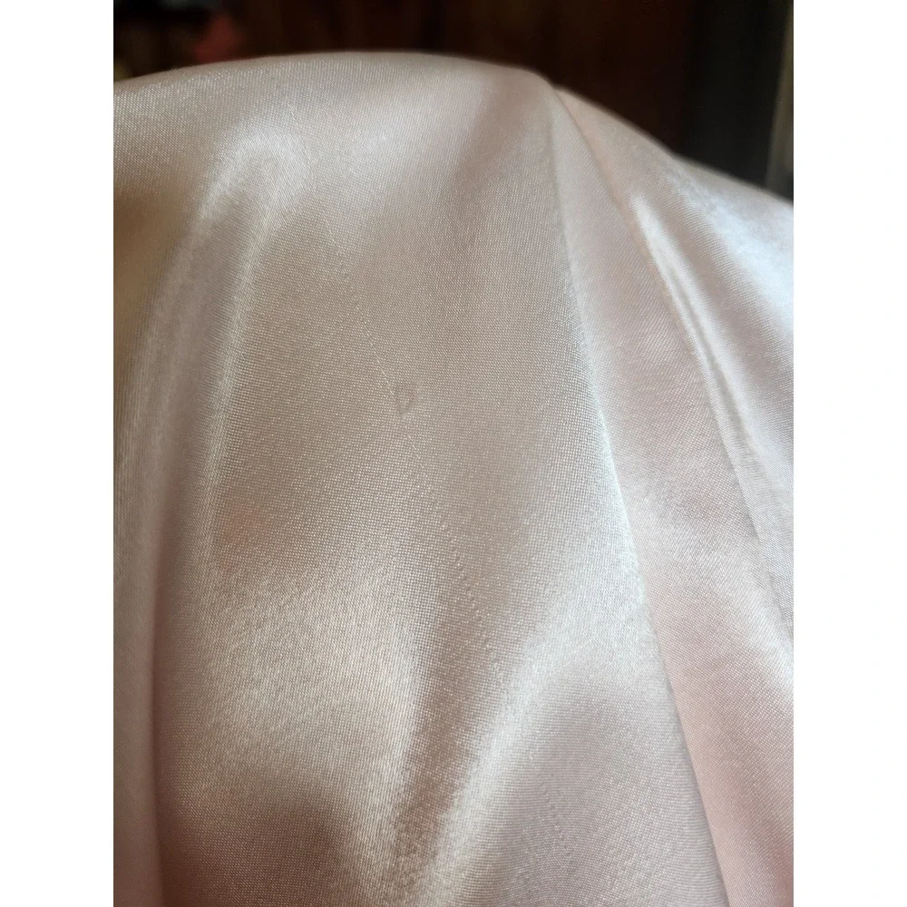80s Deadstock Pink Satin Blouse - Picture 6 of 6